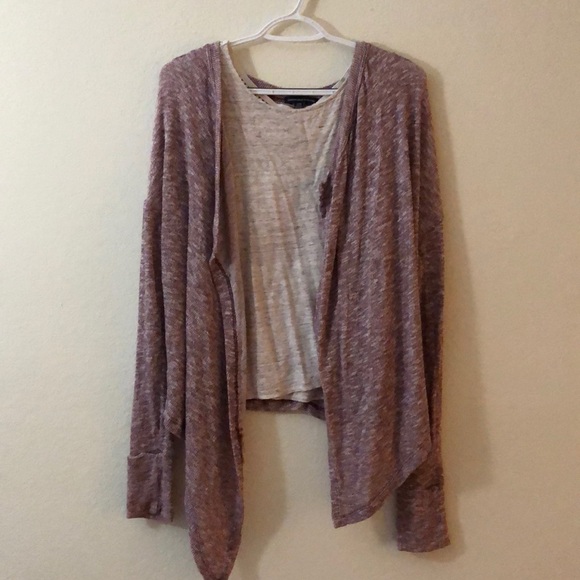 American Eagle Open Front Knit Sweater High Low XL - Picture 2 of 6